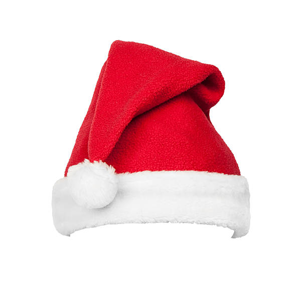 istock Christmas Santa red hat isolated on white background 524818773