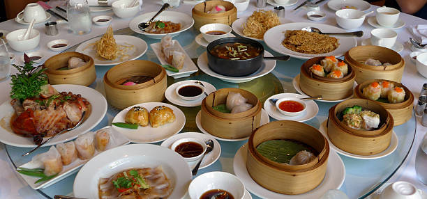istock many kind of Chinese dimsum on round table 524820827