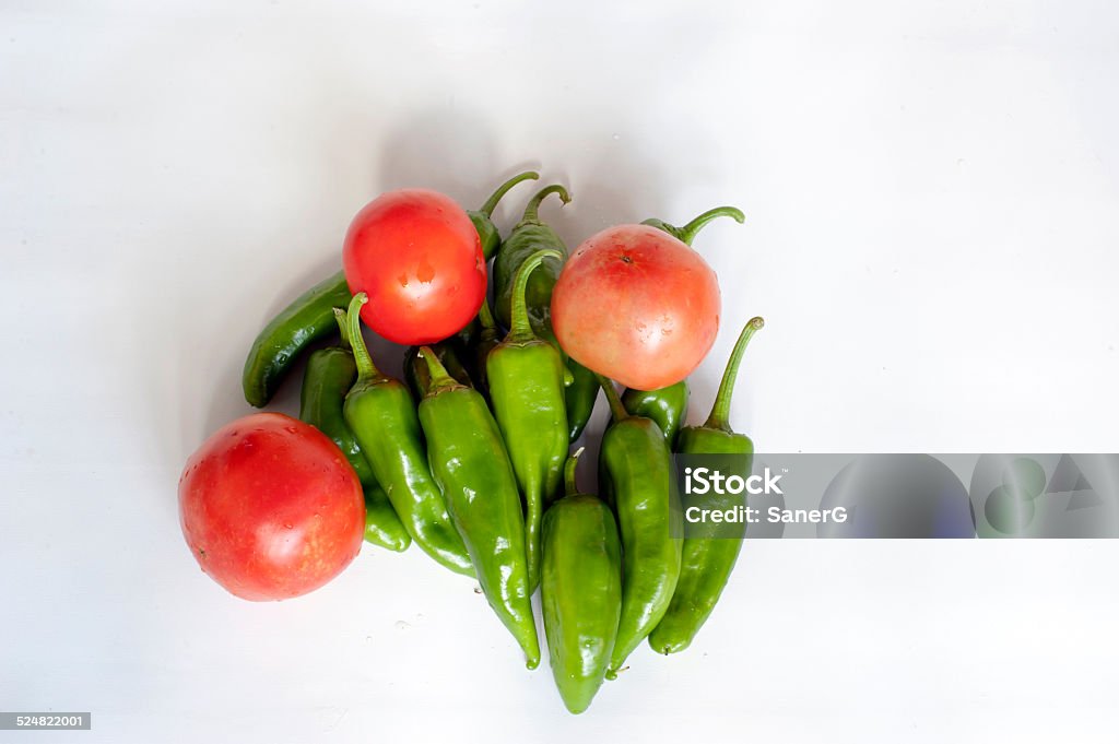 Tomato and Pepper Isolated Tomato and Pepper Bell Pepper Stock Photo