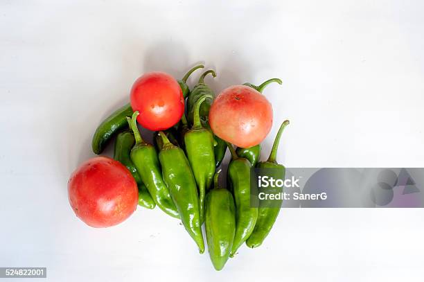 Tomato And Pepper Stock Photo - Download Image Now - Bell Pepper, Brightly Lit, Close-up