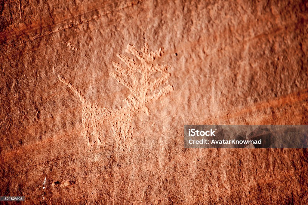 Pictograph Monument Valley National Park Abstract Stock Photo