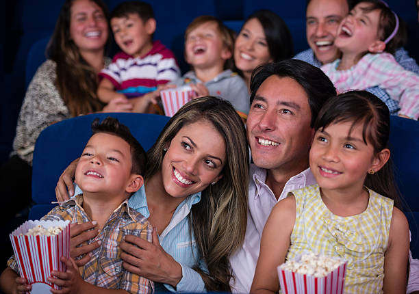 istock Family at the cinema 524859169