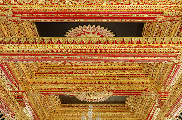 istock Ceiling with beautiful ornament in Yogyakarta Sultanate Palace 524859847