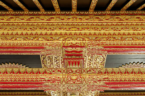 istock Ceiling with beautiful ornament in Yogyakarta Sultanate Palace 524859987