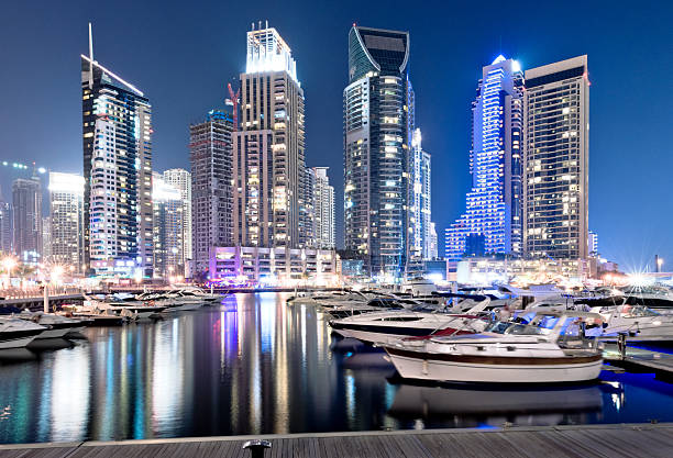 istock Dubai Marina at dusk 524860319