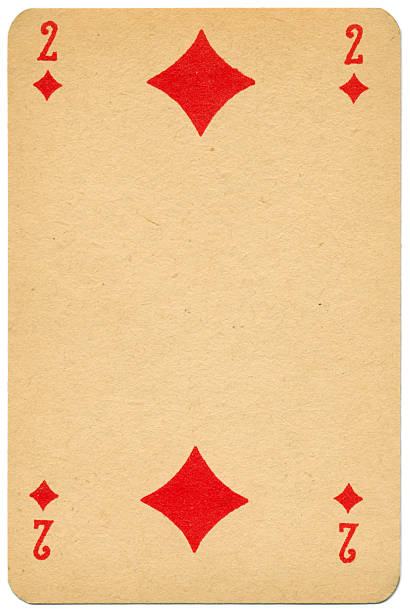 istock Stylish Two of Diamonds Biermans playing card Belgium 1910 524860421