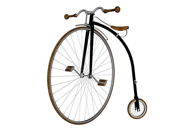 Penny farthing bicycle stock photo