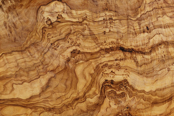 high detailed texture of olive wood board, natural wood