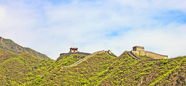 istock Panoramic view of the Great Wall, China 524863191