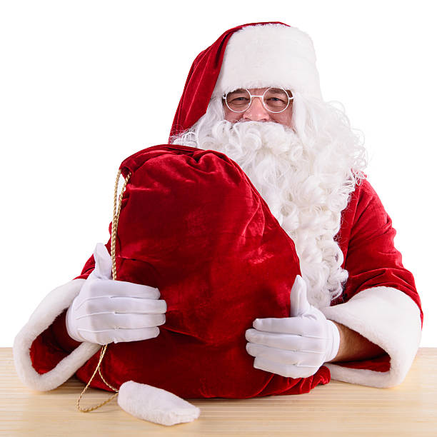 istock Santa Claus with big bag 524884511