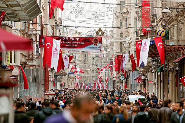 istock Large crowd in Taksim, Istanbul 524884723