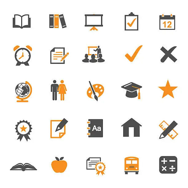 Vector illustration of Education Icons