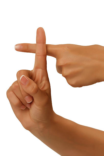 istock dumb alphabet depicts a hand on a white background 524885169