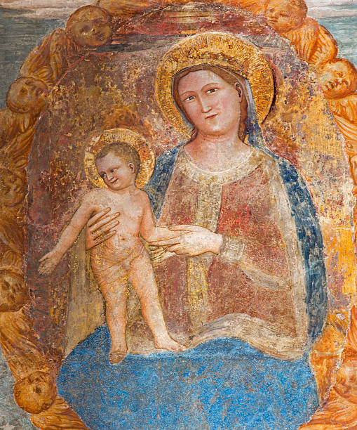 istock Padua - Madonna with the child from 14. cent. 524885599