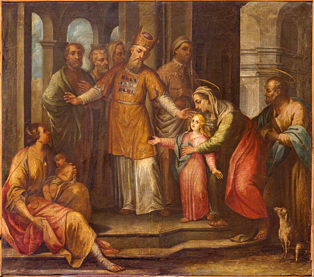 istock Bergamo - The paint of Presentation in temple 524885795