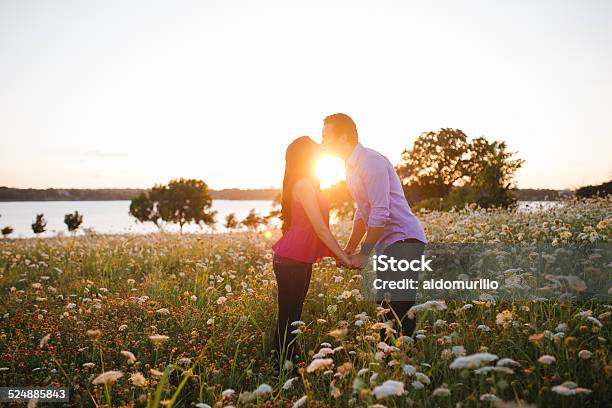 Latin And Romantic Couple Stock Photo - Download Image Now - 30-39 Years, Adult, Affectionate