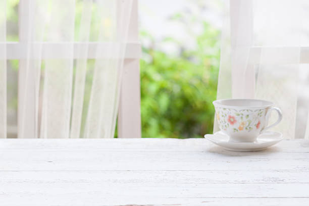 istock Wooden over summer window background 524886944