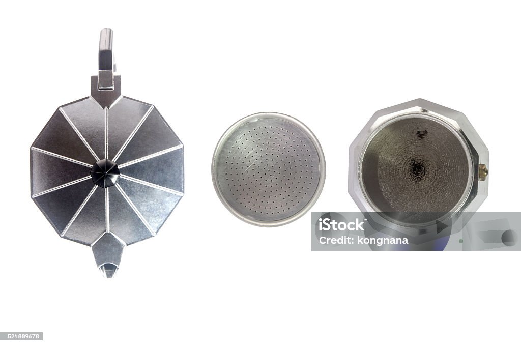 Exploded Pot Exploded Moka Pot Stock Photo - Download Image Now - Aluminum ...