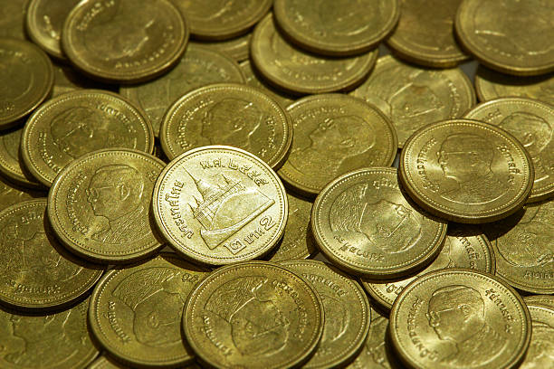 istock 2 Baht coins of Thailand 524890954