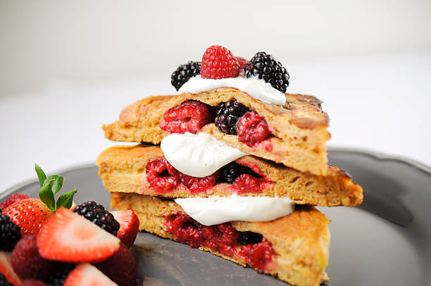 French toast on white wallpaper