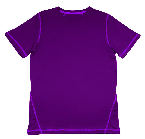 istock T-Shirt purple with seam 524894804