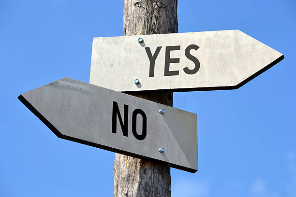 istock Yes and no signpost 524895308