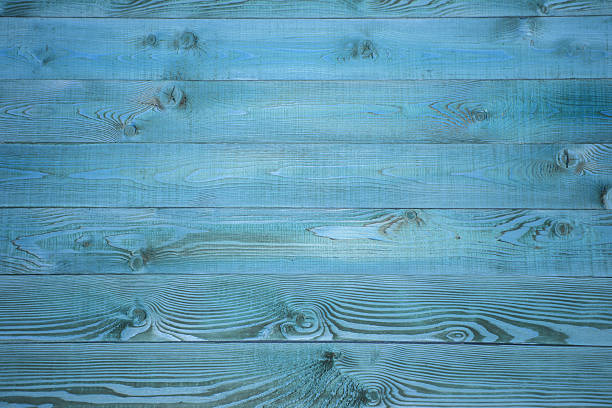 istock Wooden striped surface of blue color 524895464