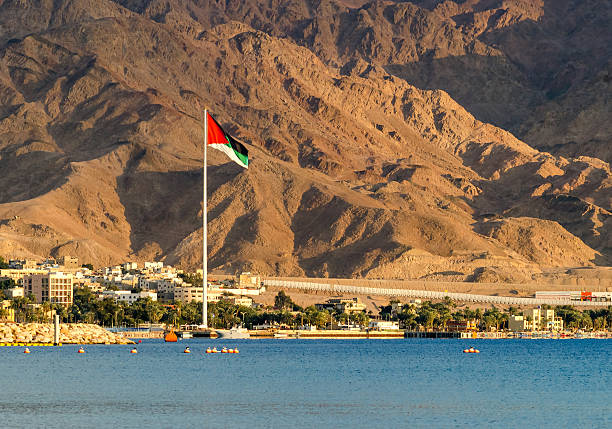 istock Flag of the Great Arab Revolt in Aqaba, Jordan 524897890