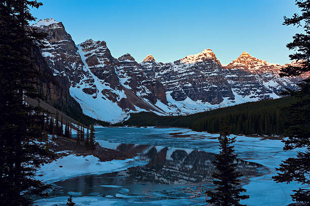 istock Moraine Lake at sunrise 524898144