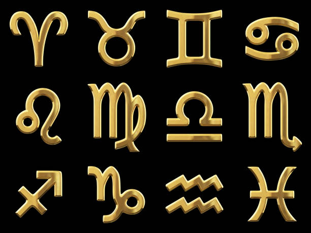 istock Gold Zodiac Signs 524899234