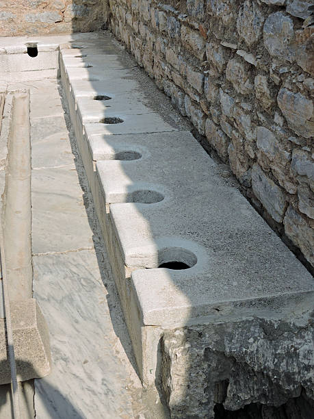 istock Public Toilet Scholastica Baths Ephesus Turkey 524899426