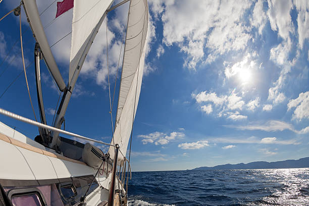 istock Sailing boat in the sea 524899812