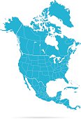 istock North America Map 524902544