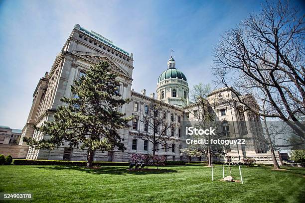 Indiana State Capitol Building Stock Photo - Download Image Now - Indiana State Capitol, Indiana, Indianapolis