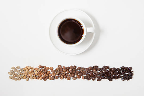 Coffee Bean Roast Spectrum stock photo
