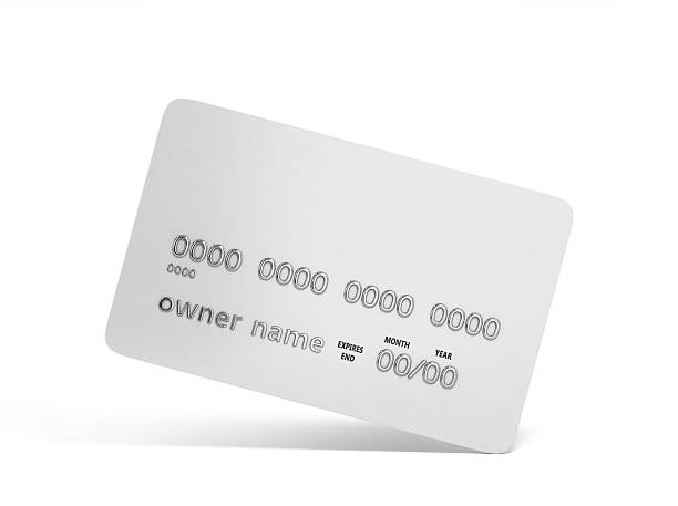 istock blank credit card with chrome numbers isolated on white 524906720