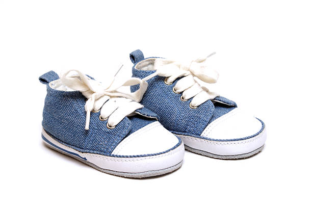 istock Denim Baby Shoes 524922843