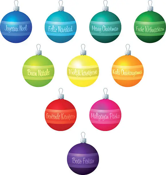 Vector illustration of Baubles