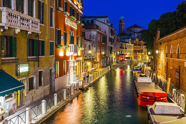 istock Grand Canal in Venice at night 524941905