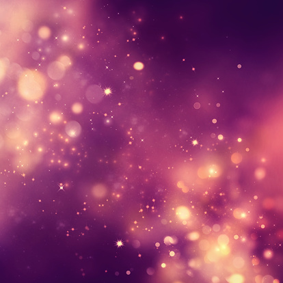 Christmas background. Festive xmas abstract background with bokeh defocused lights and stars