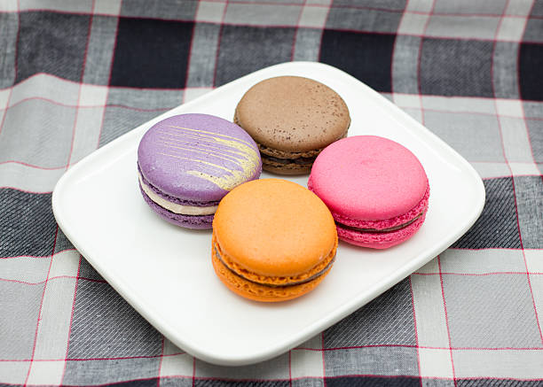 istock French sweet colorful macarons. 524945759