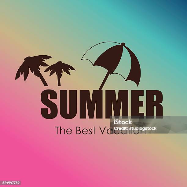 Summer Design Stock Illustration - Download Image Now - Advertisement, Beach, Cartoon