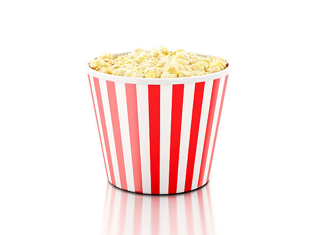 istock Box of popcorn. 3d illustration 524998677