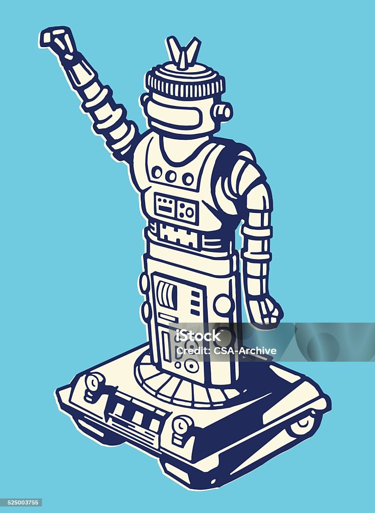 Mobile Robot Stock Illustration - Download Image Now - Robot, Retro Style,  Old-fashioned - iStock