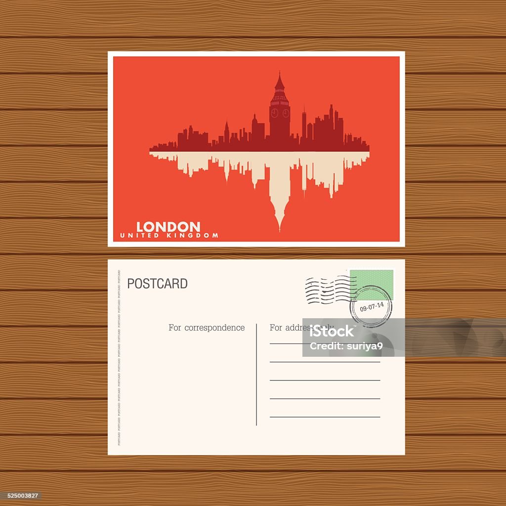 Vector Graphics Postcard Postcard Vector Illustration Stock Illustration - Download Image Now ...