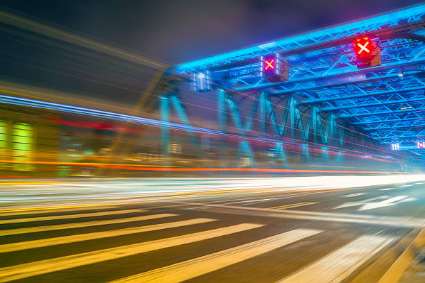 istock Night cityscape of shanghai 525014258