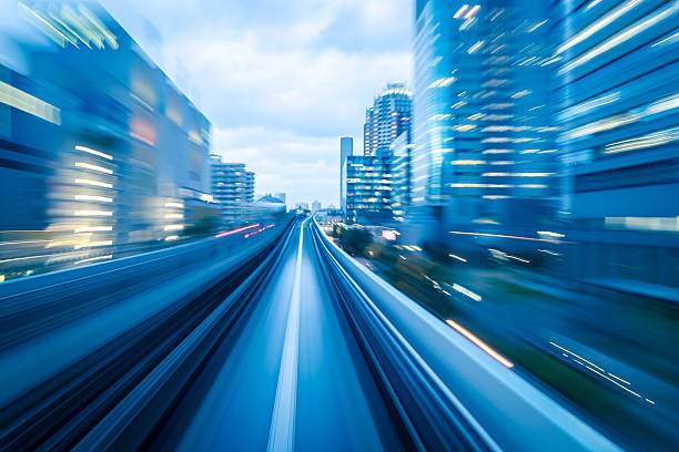 istock Motion blur of a city 525014386