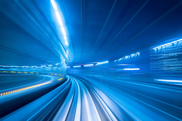 istock Motion blur of a city 525014404