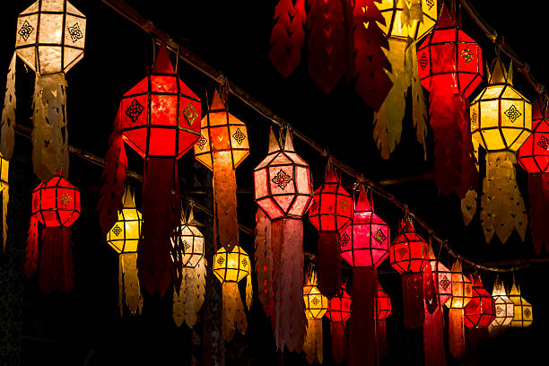 istock Lamp of Yee Peng Festival 525017519