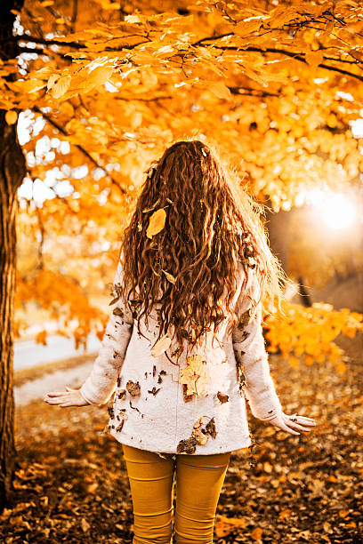 istock Woman in autumn. 525019119